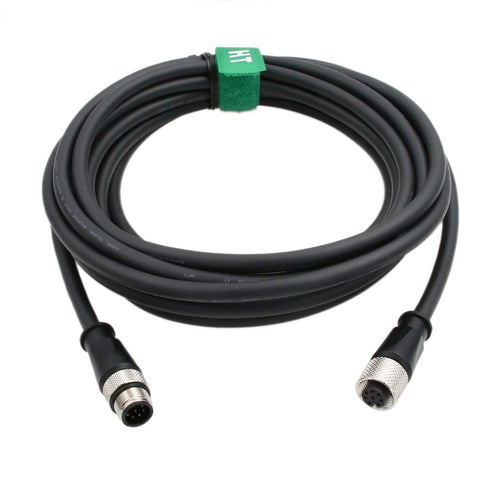 M12 A Coded 8 pin Female to Male Cable for Cognex in-Sight Remote Head Camera Sensor, 2M