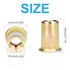 Vmuter 50 5/16"-18 Rivet Nuts, Pcs UNC, Carbon Steel Flat Head Rivnut Threaded Insert Nut, Knurled Body Nuts