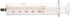 Glass Laboratory Syringes with Caps, 1 Pack, 100cc/ml for Industry