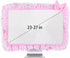23"-27" Lovely Cute Computer Monitor Cover with Lovely Cute Elastic Pen Pocket Bow-knot TV LCD Screen Monitor