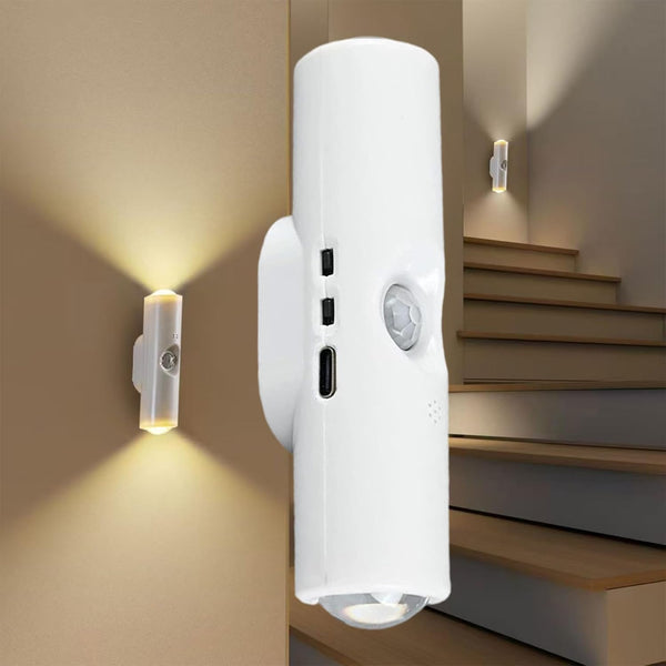 SXZUIAL Rechargeable Smart LED Motion Sensor Ambient Light, Punch-Free Color Changing Motion Sensor