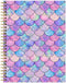 Spiral Journal Notebook for Women, A5 College Ruled, 120 Pages Lined Journal, 6"x 8.4", Premium Thick Paper, Mermaid