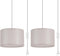 2 Pack Plug in Pendant Light, Hanging Light with 15Ft Clear Cord,