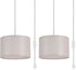 2 Pack Plug in Pendant Light, Hanging Light with 15Ft Clear Cord,