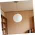 120mm Kisangel Frosted Glass Globe Lampshade round Ball Pendant Light Cover Replacement for Ceiling Fan, Wall Sconce