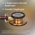 MaiWieel-Classic Monitoring Stethoscope Professional Dual Head Chocolate Stethoscopes For,Nurse,Doctor,Vet ,Home