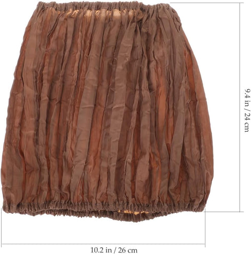 10.24X10.24 Inch Cabilock Removable Washable Burlap Lampshade Cover Cloth Lamp Shade Cover Topper Soft Light Diffuser