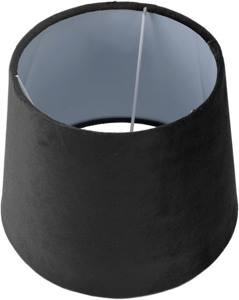Buachois 10.6 Fabric Lampshade, Handcrafted Conical Lamp Shade (Black)