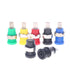 Qingdinu 40Pcs 4mm Banana Plug Connectors Panel Mount Socket Binding Post Adapters Ten for Female Jack(Blue)