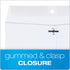 Quality Park 9 x 12 Clasp Envelopes, 28 lb. White Wove, 100/Box, Deeply Gummed Flaps