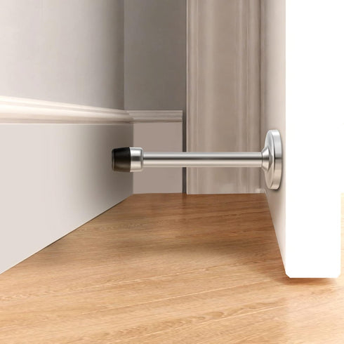 Door Stopper, 5 Inch Extra Long Heavy Duty Brushed Satin Door Holder | Stainless Steel | 2 Pack