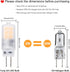 YUIIP G4 LED Light Bulb 2W AC/DC 12V Warm White 2700K Bi-Pin Base Lamp for Landscape Chandelier Lighting, Pack of 10