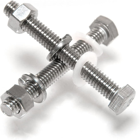 16PCS 304 Stainless Steel Post Attachment Kit, Sign Mounting Hardware, Bolts and Nuts for U Channel Post