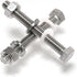 16PCS 304 Stainless Steel Post Attachment Kit, Sign Mounting Hardware, Bolts and Nuts for U Channel Post