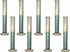 TN Lab 8-Pack Graduated Measuring Cylinder, 100ml Polypropylene