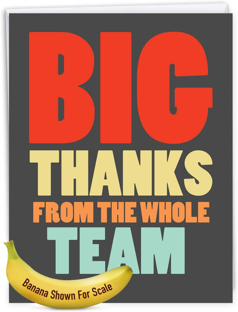 8.5 11 Inch) J6884TYG-US NobleWorks - Coach Thank You Greeting Card with Envelope Group, Coworker, Gang (Big x Big