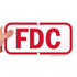 SmartSign K-7262-AL-06x12 "FDC" Sign, 6" x 12" Aluminum