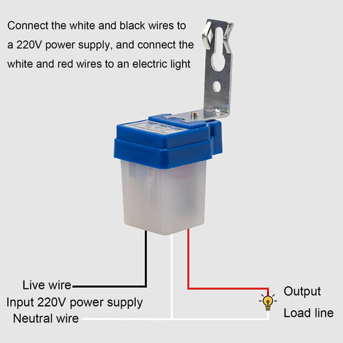 Generic 110V 110V 10A Auto On/Off Photocell Light Sensor Switch, Light Photoswitch, Photocell Switch, Photo Control