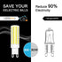 G9 Dimmable 8W Bulbs 75w 80w 6000K T4 G9 Bulb 360Beam 120v 800LM Pack 4 Led Light Halogen Equivalent, Daylight White