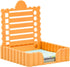 Cute Sticky Notes Holder with Stencil, Wavy Self-Stick Notepad Holder, Note Dispenser for Desk