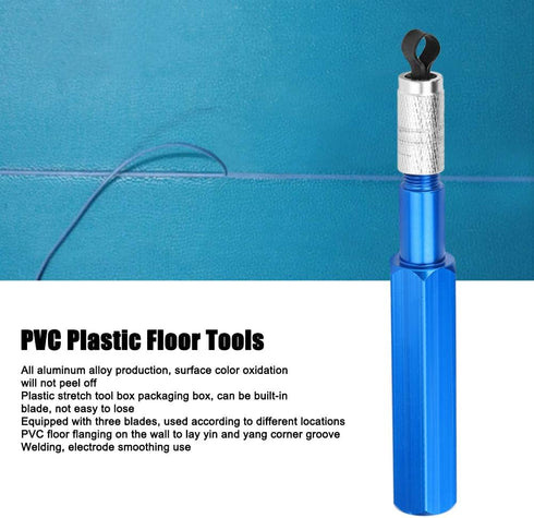 ViaGasaFamido PVC Flooring Welding Tools, Heat Gun Kit with Plastic Skiving Knife for Construction