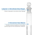 PATIKIL 250ml Graduated Volumetric Flask, 3.3 Borosilicate Glass with Glass Stopper, Tolerance 0.10ml for Lab Experiment