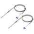 MECCANIXITY 2pcs PT100 RTD Thermocouple Stainless Steel M8 Temperature Sensor Probe -50 to 1300C, 10ft, 5x100mm