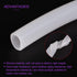 DMiotech 17mm ID 22mm OD Silicone Tube, 2.5mm Thick, 3.3 Feet White Industrial Tubing for Water Pump