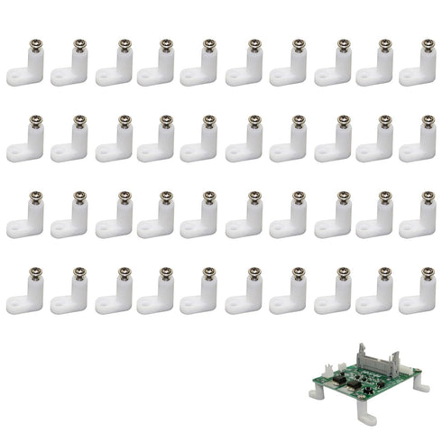 40pcs L Shape Game Console Motherboard Plastic Feet with Screws for Arcade Gaming Circuit Board DIY Parts