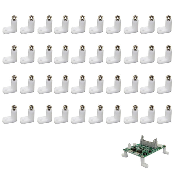 40pcs L Shape Game Console Motherboard Plastic Feet with Screws for Arcade Gaming Circuit Board DIY Parts