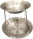 HRYUBTC Seafood Stand Seafood Tray Rack Stainless Steel Tray Stand for Dessert Wedding