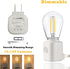 Bulb 1W 2700K, 10-100LM Dimmable, 1 Pack Led Night Light Plug in, Vintage Nightlight, Dusk to Dawn and Motion Sensor