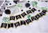 Schoolgirl Style Simply Boho 89-Piece Happy Birthday Bulletin Board Set with 12-Month Signs, Poms, and Cutouts