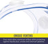 YunTuo 2 pack Safety Goggles, Adjustable,Lightweight Anti-Fog Protective Safety Glasses, Eye Protection, White