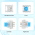 Zyghjort 50 3 Keyboard Switches, Pcs PIN Blue Keyboard Clicker Replacement Dustproof Mechanical Keyboards Switches