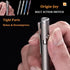Titanium Alloy Bolt Action Pen, Slim Lightweight EDC Pocket Tactical Pen with 5 Ballpoint Refills, Metallic