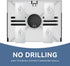 Commercial Paper Towel Dispenser Wall Mount, Adhesive No Drilling Multifold Trifold C Fold Hand Towel Dispenser,Silver