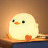 Dimmable DoDo Duck Night Light, Duck LED Night Light, Nursery Silicone Bedside Touch Lamp for Home Bedroom Decor