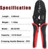 Zhushan Heat Shrink Connector Crimping Tool, AWG 22-10, Ratcheting Terminal Crimper for Electrical Wire