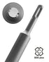 6 Inch x 1 1/4 Inch SDS Plus Bushing Tool for Concrete Stone Brick Wall, Square Head Bushing Bit (16 Pins SDS Plus)
