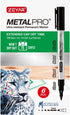 ZEYAR Permanent Marker Pens, Extra Fine Tip (1mm), Waterproof & Smear Proof Ink, Quick Drying, 3 Black, 1 Red, 1 Green,