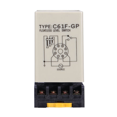C61F-GP Floatless Level Switch AC220V 50/60HZ Liquid Controller with Base