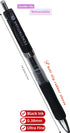 Fengtaiyuan AD038P18 - Retractable Gel Pens, 0.38mm, Black Ink, Ultra Fine, Writing Smooth, 18 Pack
