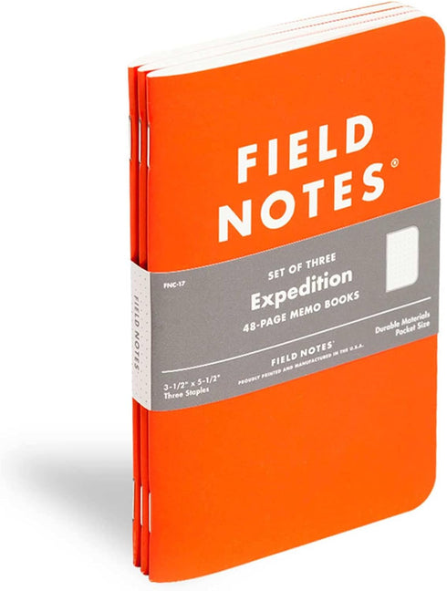 Field Notes Expedition Edition, 3-Pack, Waterproof Notebook