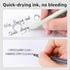 Gel Pens, 6 Pcs 0.5mm Black Ink Pens Fine Point Smooth Writing Pens, High-End Pens for Journaling Note Taking, Cute Office School Supplies Gifts for Adults