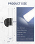 16inches Dimmerable 3000K/4000K/5000K KDVL13-BK kudos Wall Sconces Black Vanity Light Fixtures, Modern Sconces Wall
