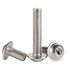 M8-1.25 x 30mm Flanged Button Head Socket Cap Screw Bolts, 304 Stainless Steel, Pack of 20