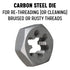 Drill America 9/16"-18 Carbon Steel Left Hand (Reverse) Hex Rethreading Die, DWT Series