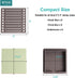 Sticky Note Holder with Stencil, Dispenser Compatible with Post-It Note, Organizer for 3x3 Self-Sticky Note Pads
