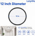12 inch, 24W 2640LM Dimmable 5 2700K-6500K Ultra Thin LED Ceiling Light Flush Mount Ceiling Light, Color Temperatures